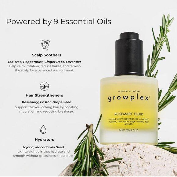 🌿Growplex® Rosemary Elixir™ Hair Oil - Picture 7 of 8